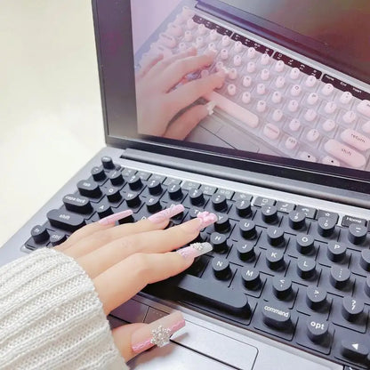 1Pc Silicone Keyboard Protector Cover for Long Nails, Scratch-Resistant, Easy Typing & Cleaning Accessory